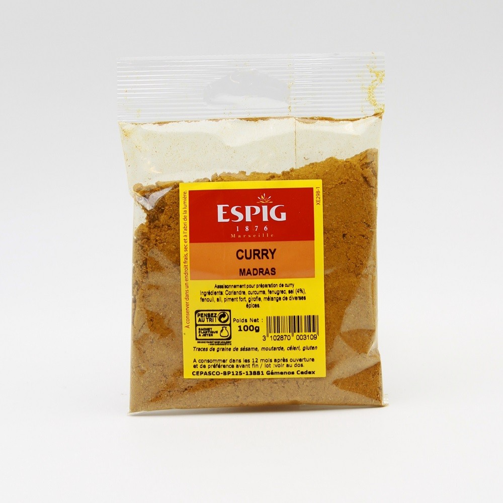Pâte de Curry Jaune Madras Bio - Recette Exclusive - 100% Naturel sans  Colorants ni Conservateurs - Mélanges d'Épices, Légumes et Aromates -  Idéale