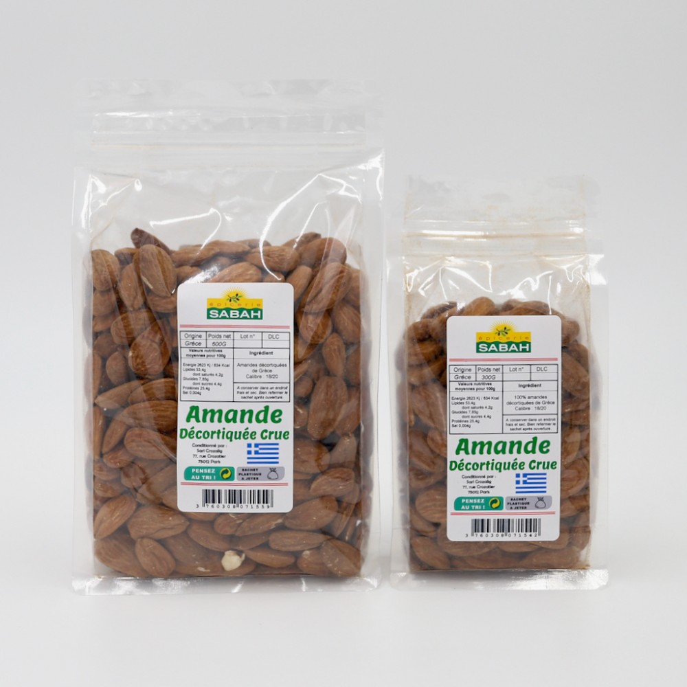 Amandes bio 150g, Fruits secs, Epicerie sucrée, Epicerie grecque bio