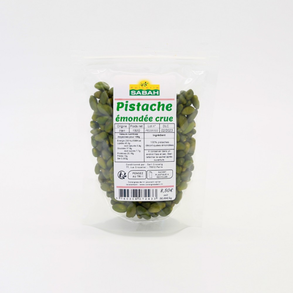 Poudre de pistache crue | 1 kg de pistaches en poudre | Pistaches d'origine  100% naturelle | Idéal pour les recettes | Sans sel | adapté aux