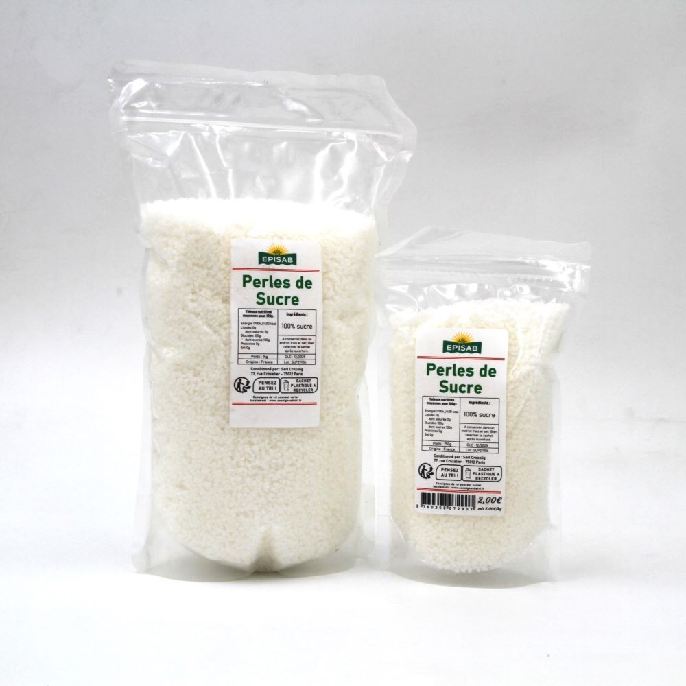 Grains de sucre perlé, 500g