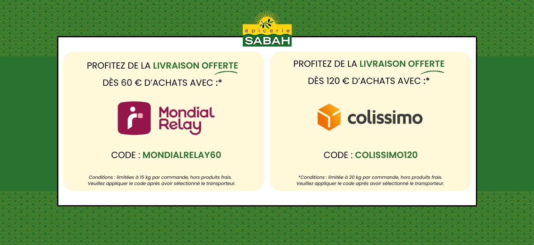 Livraison Offerte Transporteurs