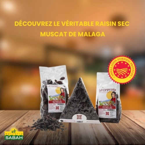 Découvrez nos raisins secs Muscat naturels de Malaga, certifiés AOP !